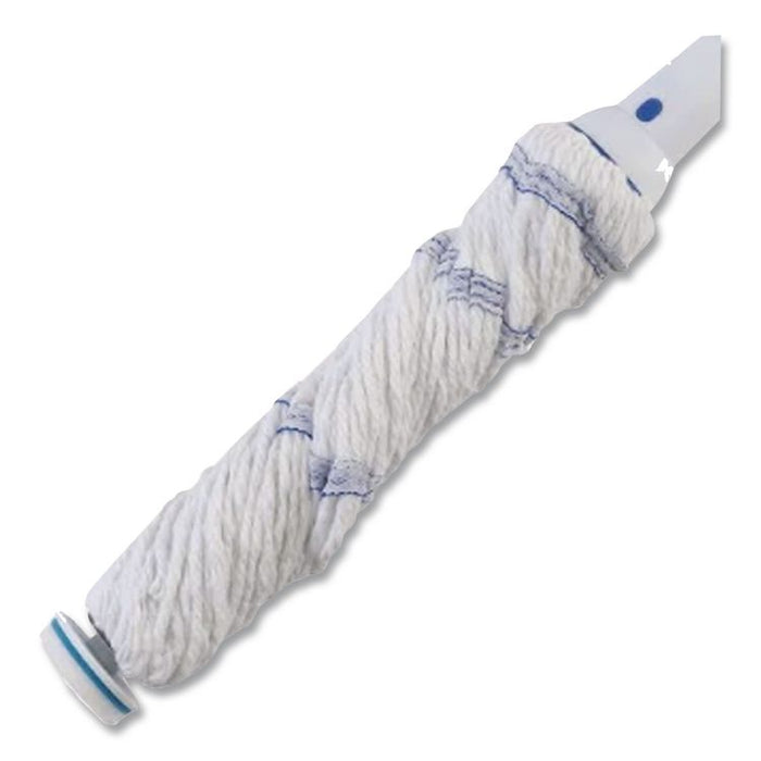SuperMop with Magic Eraser, 3.5" Blue Cotton Head, White Nylon Handle