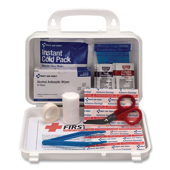 First Aid Kit for Up to 25 People, 125 Pieces, Metal Case
