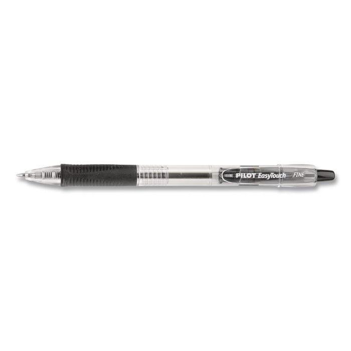 EasyTouch Ballpoint Pen, Retractable, Fine 0.7 mm, Black Ink, Clear Barrel, 36/Pack
