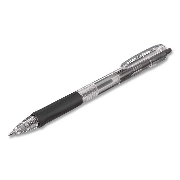 EasyTouch Ballpoint Pen, Retractable, Fine 0.7 mm, Black Ink, Clear Barrel, 36/Pack
