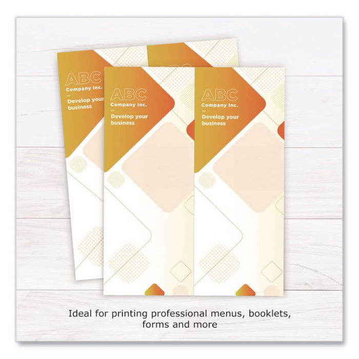 Perforated Paper, 92 Bright, Perforated 4.25" from Left, 8.5 x 11, White, 500 Sheets/Ream, 5 Reams/Carton