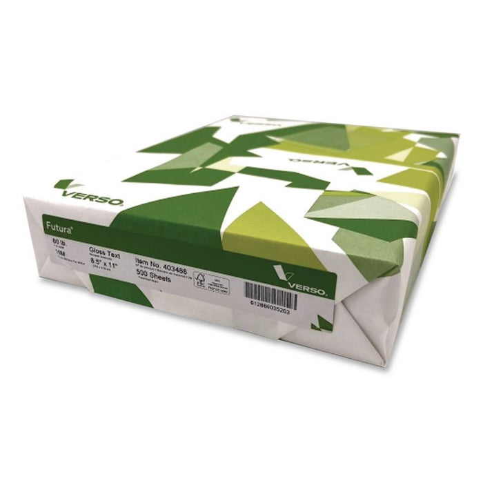 Premium Futura New Page Digital Cover Paper, 96 Bright, 80 lb Bond Weight, 8.5 x 11, White, 1,500/Carton