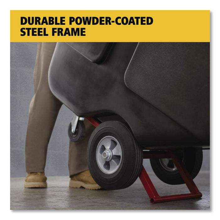 1 cu yd BRUTE Rotomolded Tilt Truck, 850 lb Capacity, Black