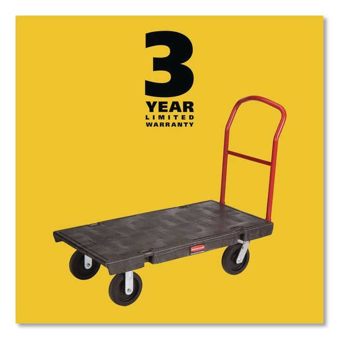 Heavy-Duty Platform Truck Cart, 2,000 lb Capacity, 24 x 48 Platform, Black