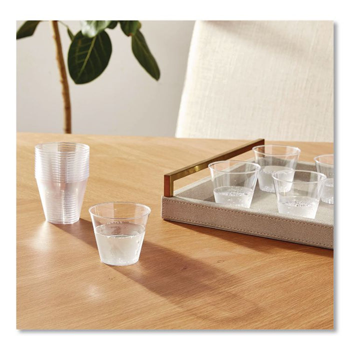 Plastic Tumblers, Squat, 5 oz, Clear, 20 Bag, 25 Bags/Carton