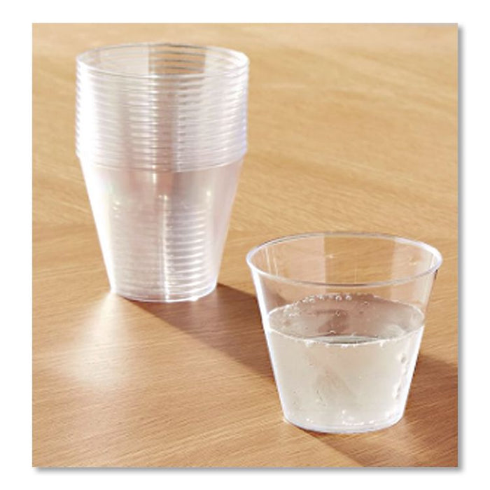 Plastic Tumblers, Squat, 5 oz, Clear, 20 Bag, 25 Bags/Carton