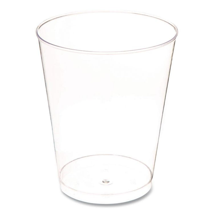 Plastic Tumblers, 8 oz, Clear, 20/Bag, 25 Bags/Carton