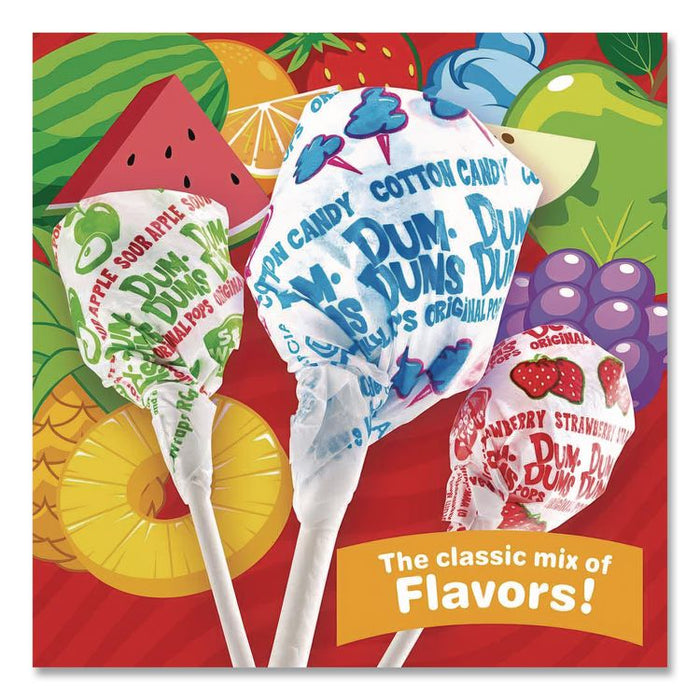 Dum-Dum-Pops, Assorted Flavors, Individually Wrapped, Bulk 30 lb Carton