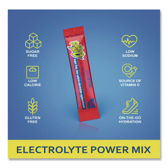 Sugar-Free Qwik Stik Energy Drink Mix, Fruit Punch, 1.26 oz Packet, 50/Pack