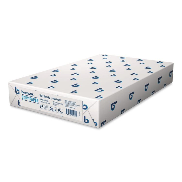 Legal Size Copy Paper, 92 Bright, 20 lb Bond Weight, 8.5 x 14, White, 500 Sheets/Ream, 10 Reams/Carton