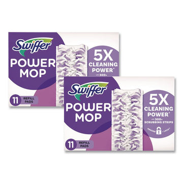 Swiffer Powermop Mopping Pads - Purple - 11 / Box