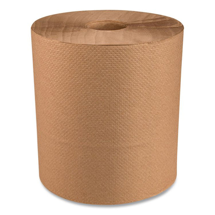 Brown Roll Towel, 1-Ply, 7.87" x 800 ft, Brown, 6 Rolls/Carton
