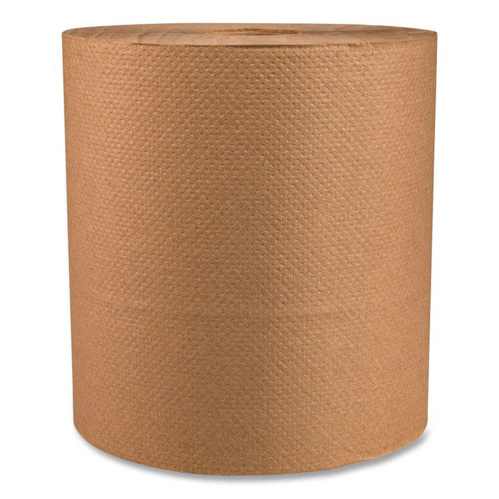 Brown Roll Towel, 1-Ply, 7.87" x 800 ft, Brown, 6 Rolls/Carton