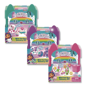 Gabby's Dollhouse Cat Box Sensory Compound Kit, Ages 4 and Up, 32 Pieces