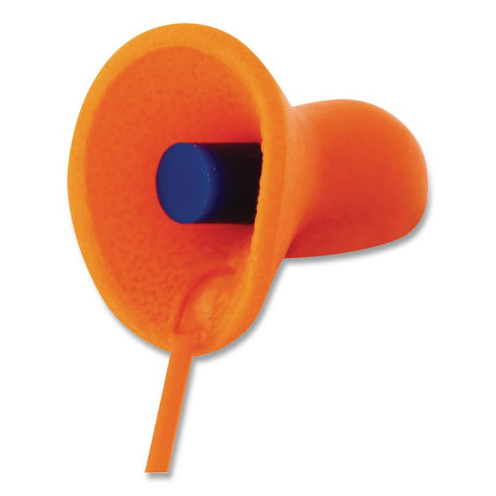 Quiet Multiple-Use Earplugs, Corded, 26 dB NRR, One Size Fits Most, Orange Bell/T-Shaped Plugs, 100/Box