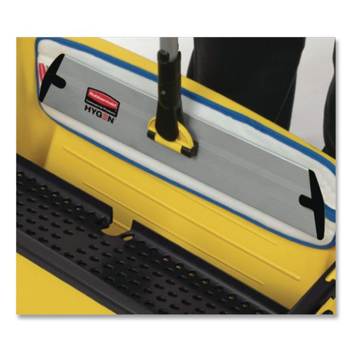 HYGEN Press Wring Bucket for Microfiber Flat Mops, 43 qt, Yellow/Black