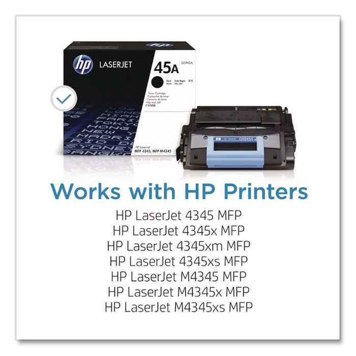 HP 45A (Q5945A) Black Original LaserJet Toner Cartridge