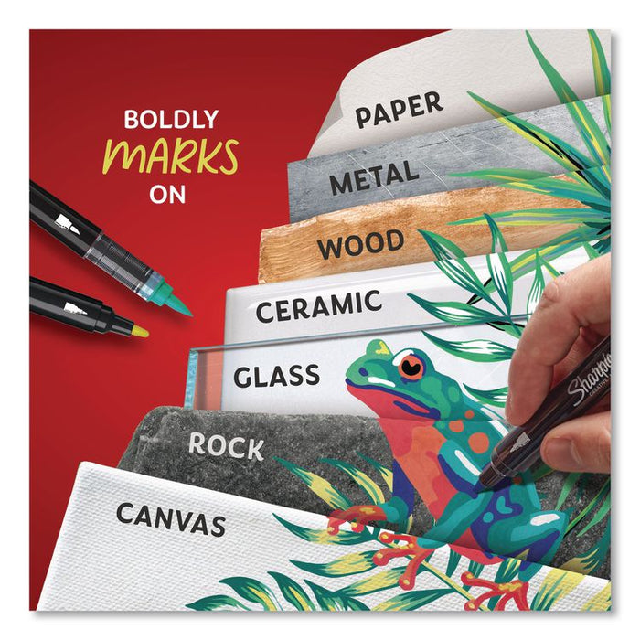 Creative Markers, Bullet Tip, Red, 6/Pack
