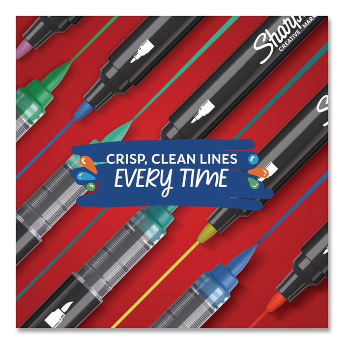 Creative Markers, Bullet Tip, Red, 6/Pack