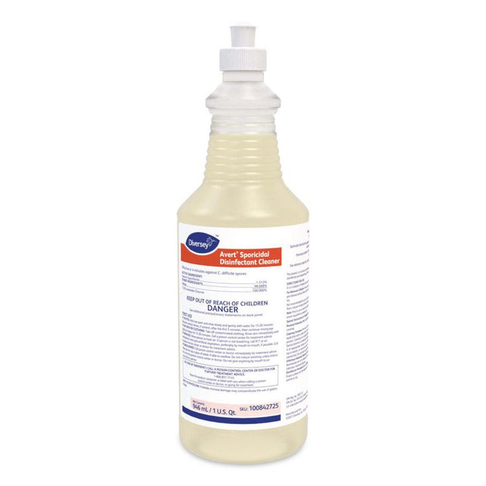Avert Sporicidal Disinfectant Cleaner, 32 oz Spray Bottle, 12/Carton