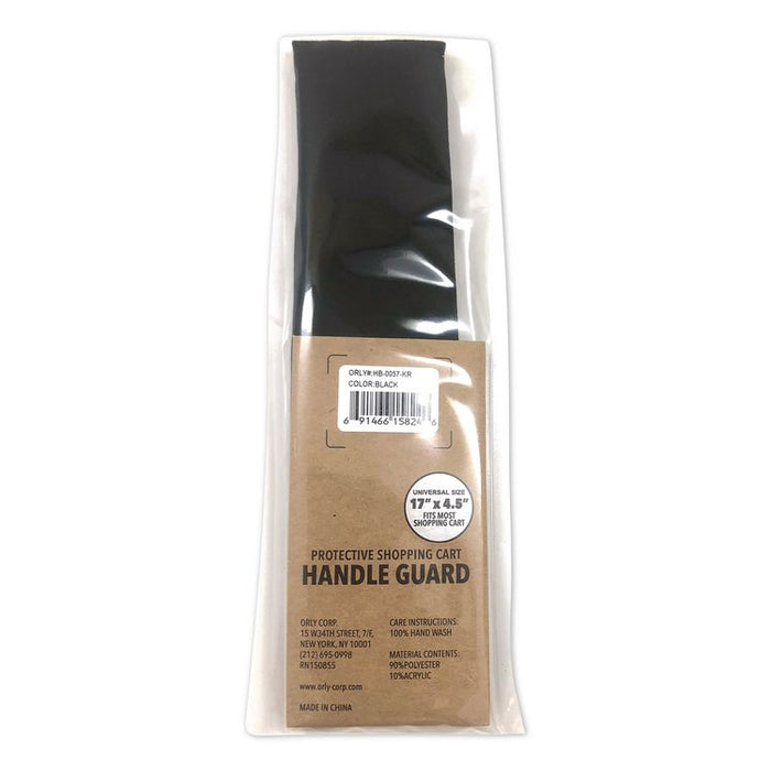 Shopping Cart Handle Cover, Acrylic/Polyester, Black