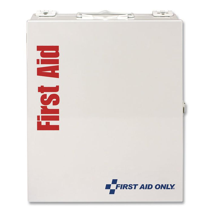 SmartCompliance Food Service First Aid Kit for 25 People, 137 Pieces, Metal Case