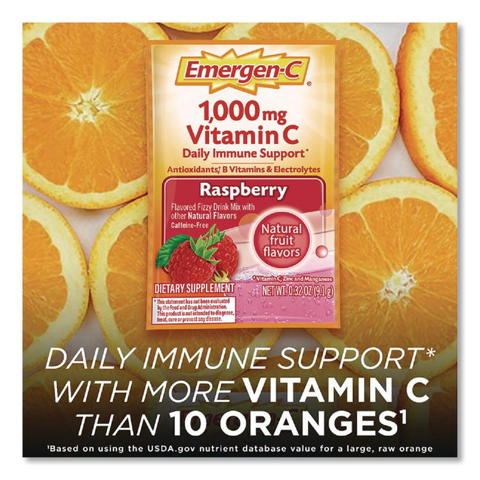 Vitamin C Drink Mix, 1,000 mg Vitamin C, Raspberry, 60/Pack