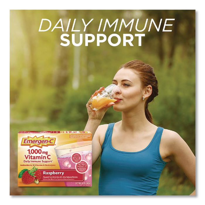 Vitamin C Drink Mix, 1,000 mg Vitamin C, Raspberry, 60/Pack