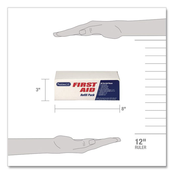 First Aid Kit Refill for 25 People, 96 Pieces