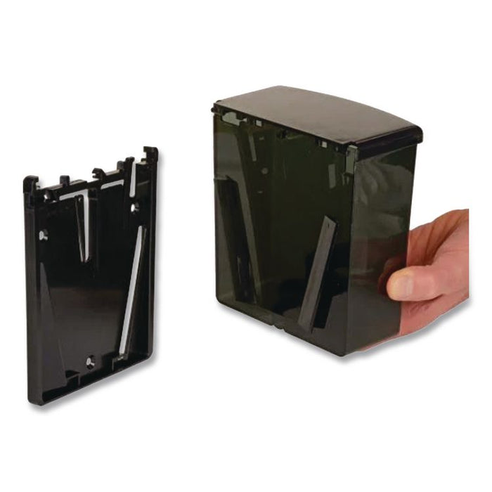 Surface-Mount Manual Liquid Soap Dispenser, 5.81 x 3.8 x 6.88, Black