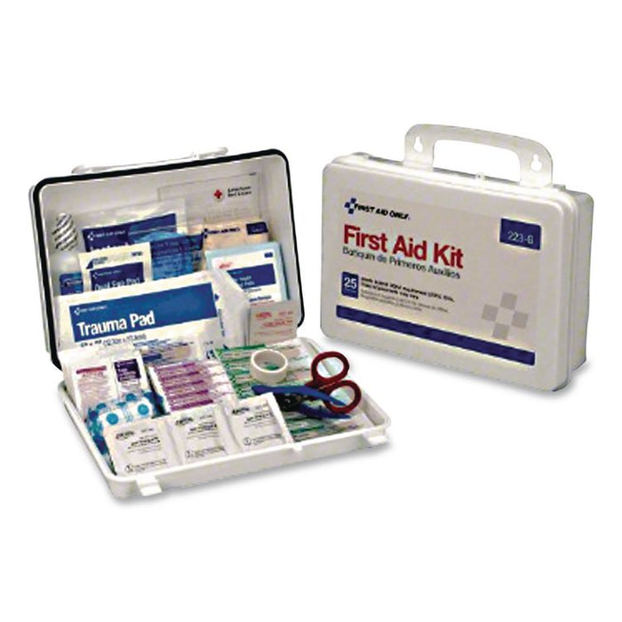 Office First Aid Kit Refill with Medication for 25 People, 106 Pieces