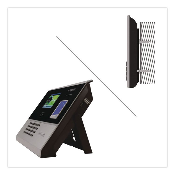 ProPunch Biometric Time Clock, 3,000 Employees, Black/Silver