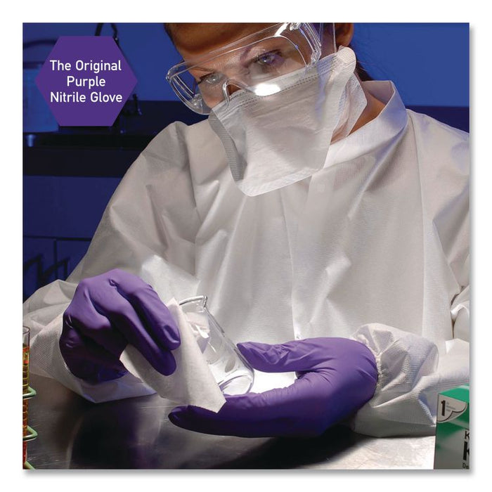 PURPLE NITRILE Exam Gloves, Powder-Free, Small, 6 mil Thick, 9.5" Long, Purple, 100/Box