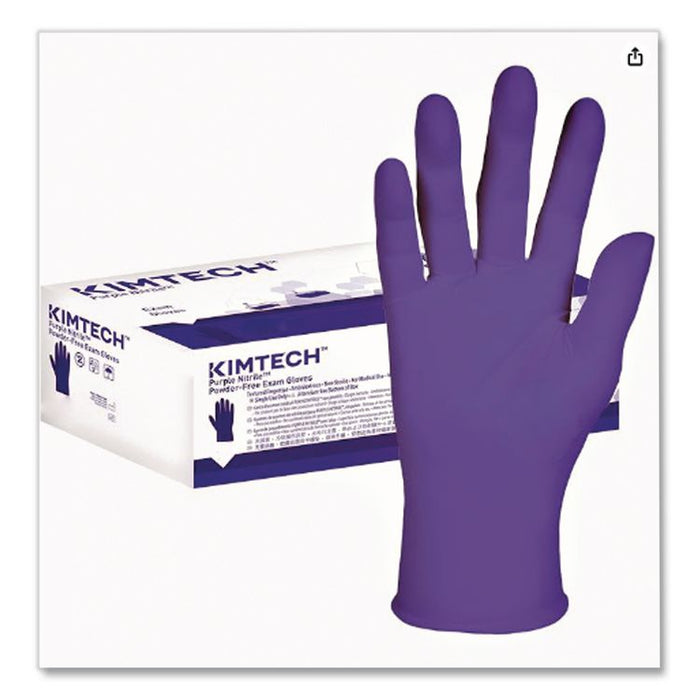 PURPLE NITRILE Exam Gloves, Powder-Free, X-Large, 6 mil Thick, 9.5" Long, Purple, 90/Box