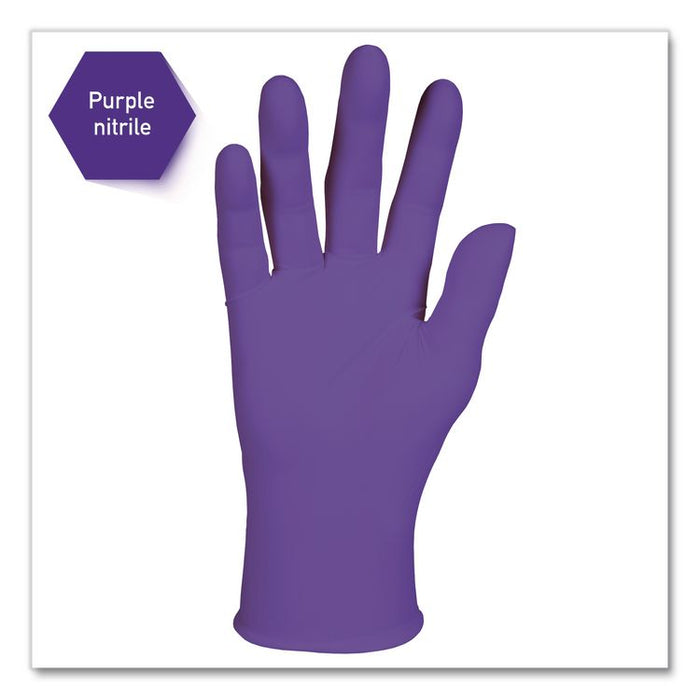 PURPLE NITRILE Exam Gloves, Powder-Free, X-Small, 6 mil Thick, 9.5" Long, Purple, 100/Box