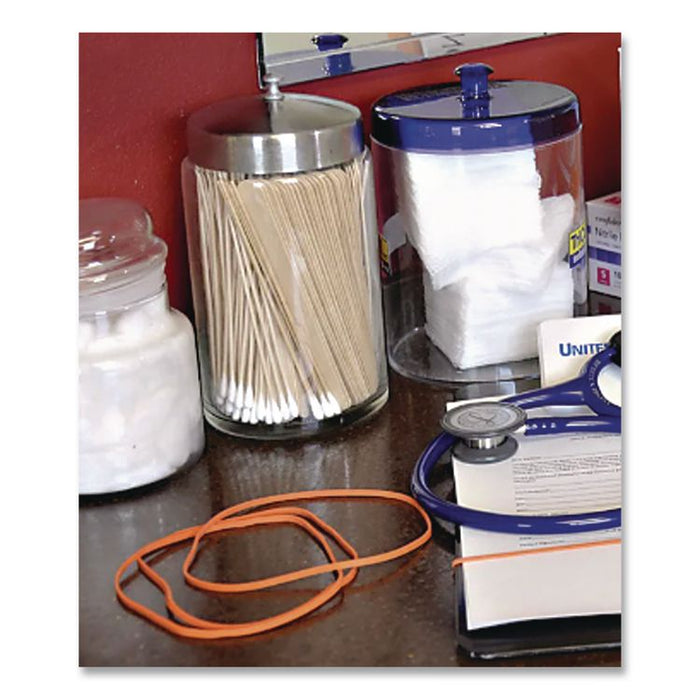 Non-Latex Rubber Bands, Size #19, Orange, 360/Pack