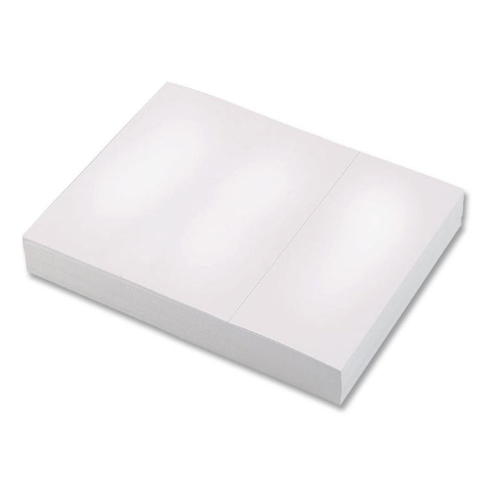 Perforated Laser Cut Sheets, Micro-Perforated 3.5" from Bottom, 24 lb Bond Weight, 8.5 x 11, White, 500/Ream