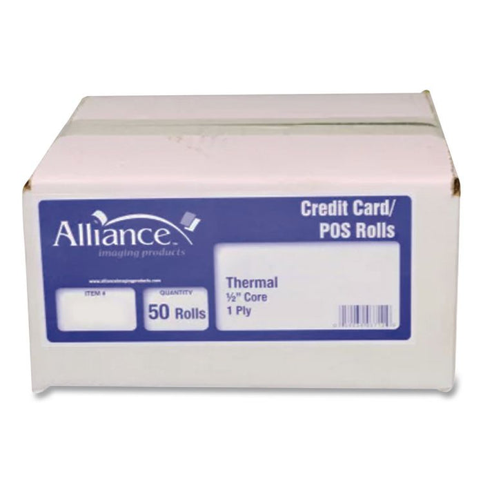 Phenol-Free Thermal POS Paper Rolls, 3.13" x 230 ft, White, 50 Rolls/Carton