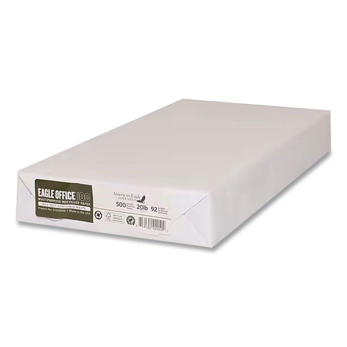 Recycled Multipurpose Paper, 92 Bright, 20 lb Bond Weight, 11 x 17, White, 500/Ream, 5 Reams/Carton