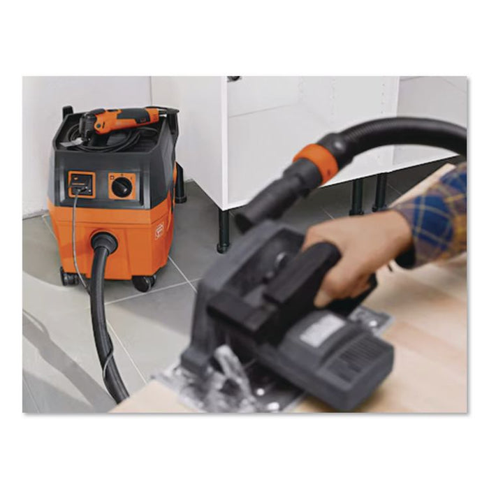 Turbo I Wet/Dry Vacuum/Dust Extractor, 5.8 gal Tank Capacity, Orange/Black