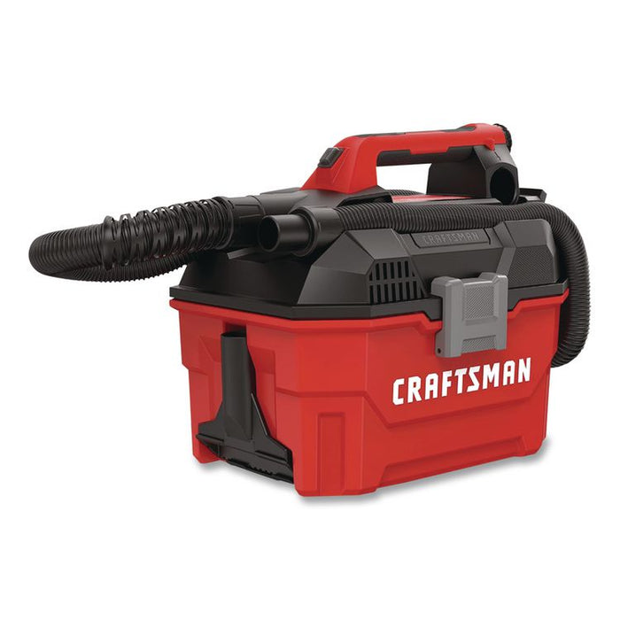 V20 Li-Ion Wet/Dry Vacuum (Tool Only) (Reconditioned), 2 gal Tank Capacity, Red/Black