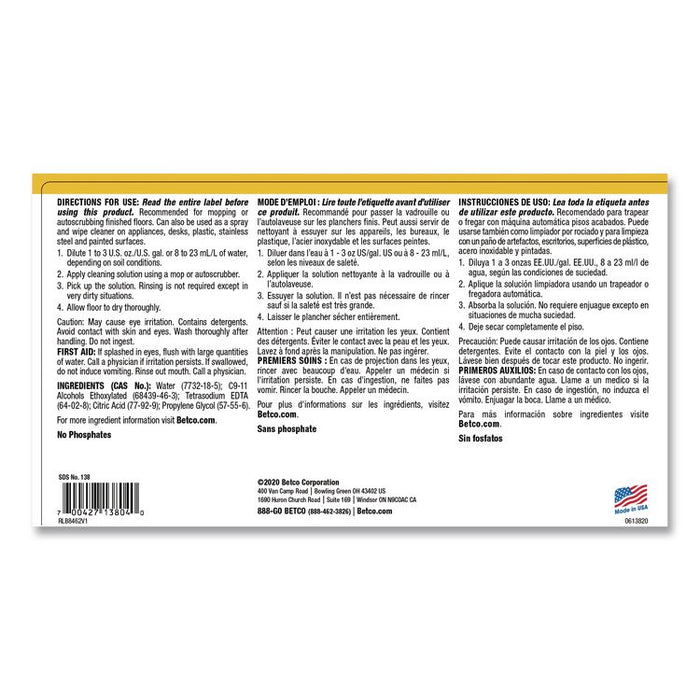 pH7 Floor Cleaner, Lemon Scent, 1 gal Bottle