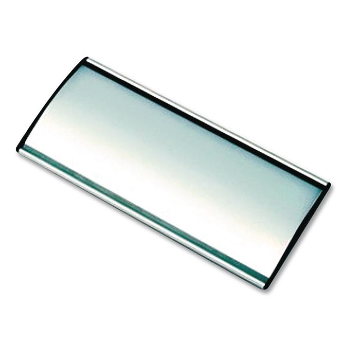 People Pointer Wall/Door Sign, Aluminum Base, 8.75 x 4, Black/Silver