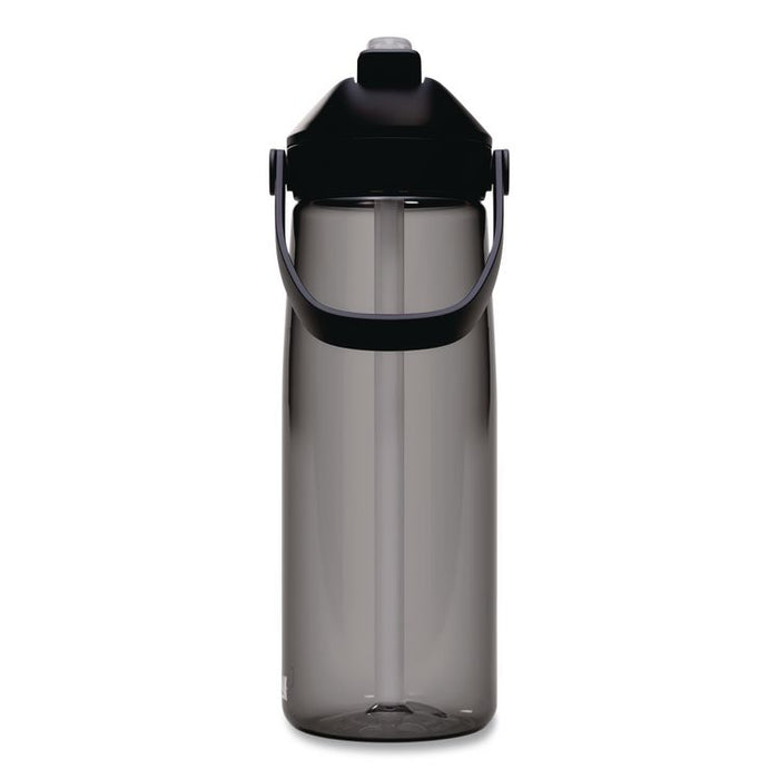 Thrive FlipStraw Plastic Water Bottle, 25 oz, Charcoal