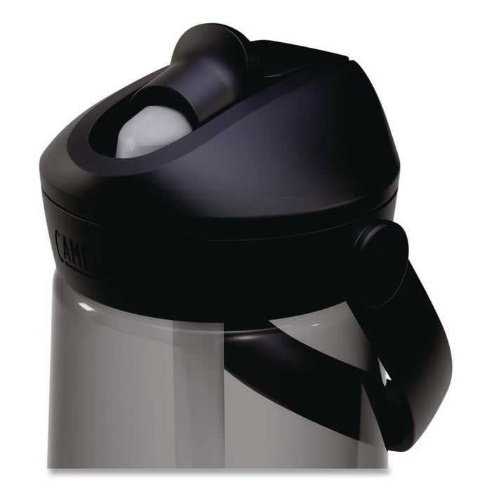 Thrive FlipStraw Plastic Water Bottle, 25 oz, Charcoal
