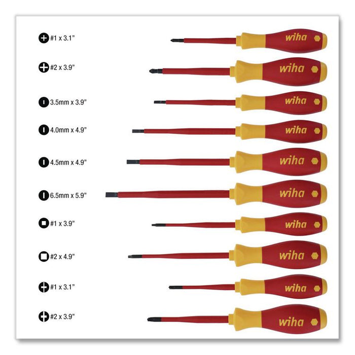 11-Piece Insulated SlimLine Screwdriver Set