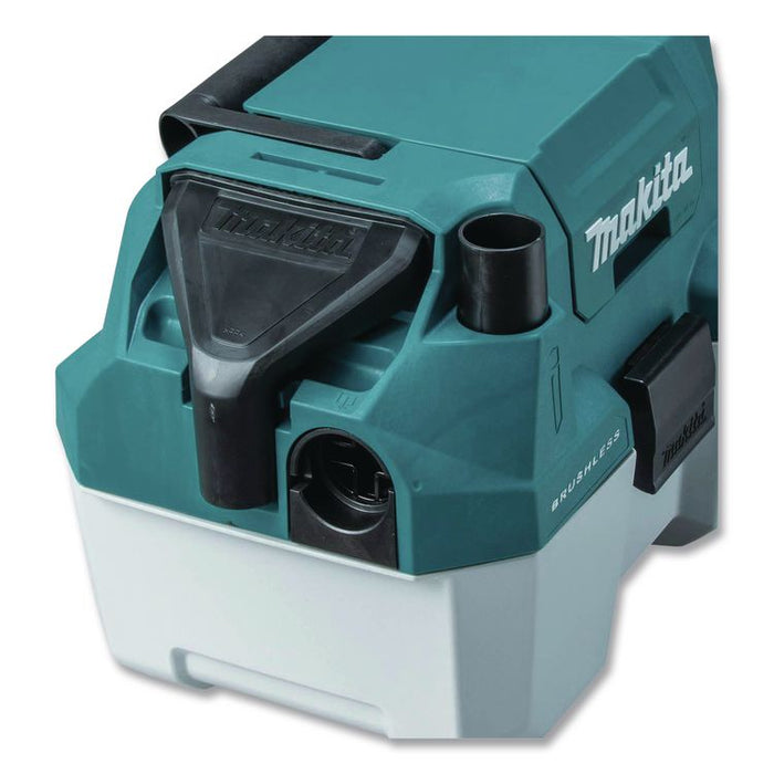LXT 18 V Li-Ion HEPA Dust Extractor/Vacuum (Tool Only), 2 gal Tank Capacity, Black/Teal/White