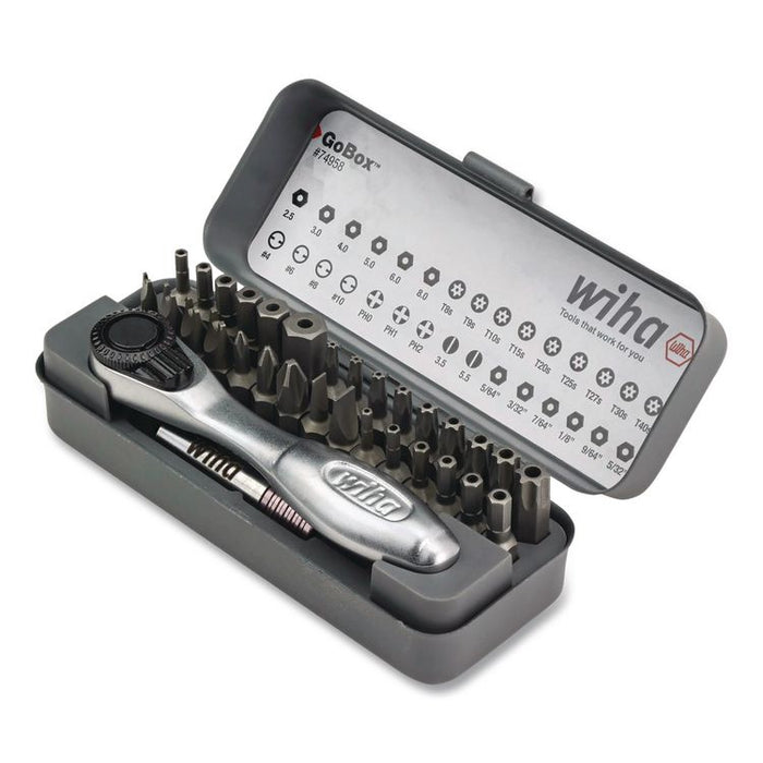 32-Piece GoBox Security Bit Set with Mini Ratchet