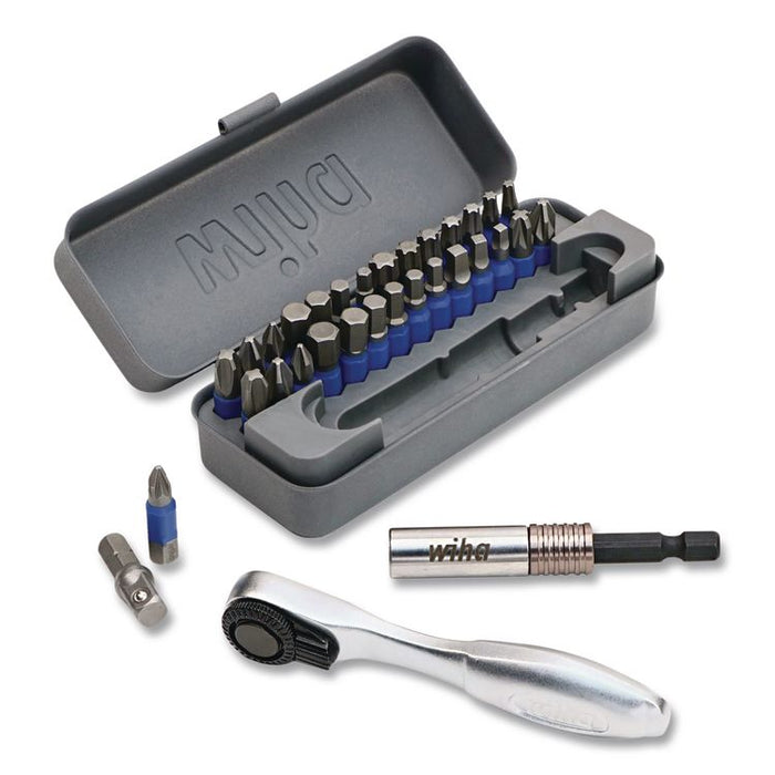 32-Piece GoBox TerminatorBlue Impact Bit Set with Mini Ratchet