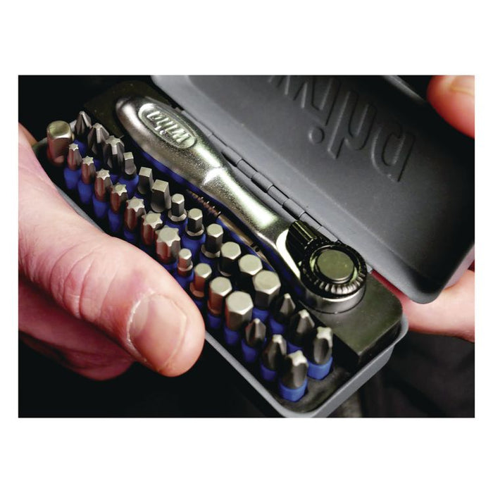 32-Piece GoBox TerminatorBlue Impact Bit Set with Mini Ratchet